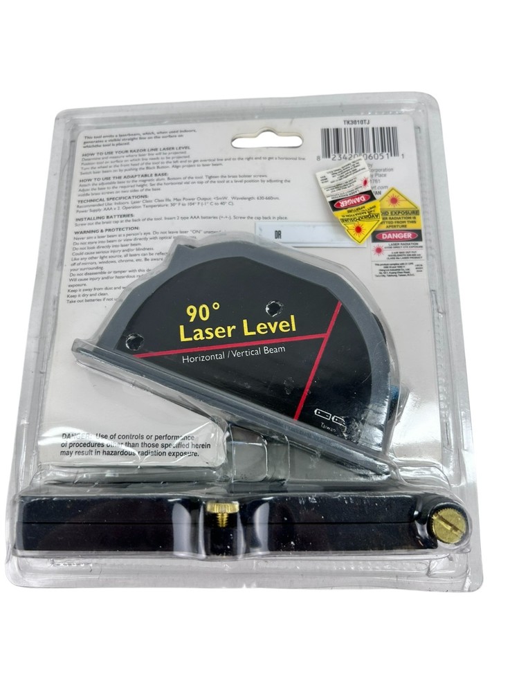 90 Degree Laser Level Vertical Horizontal Adjustable Alignment