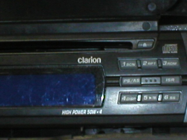 CLARION DB235 Stereo FACEPLATE w/case -- Nice Condition