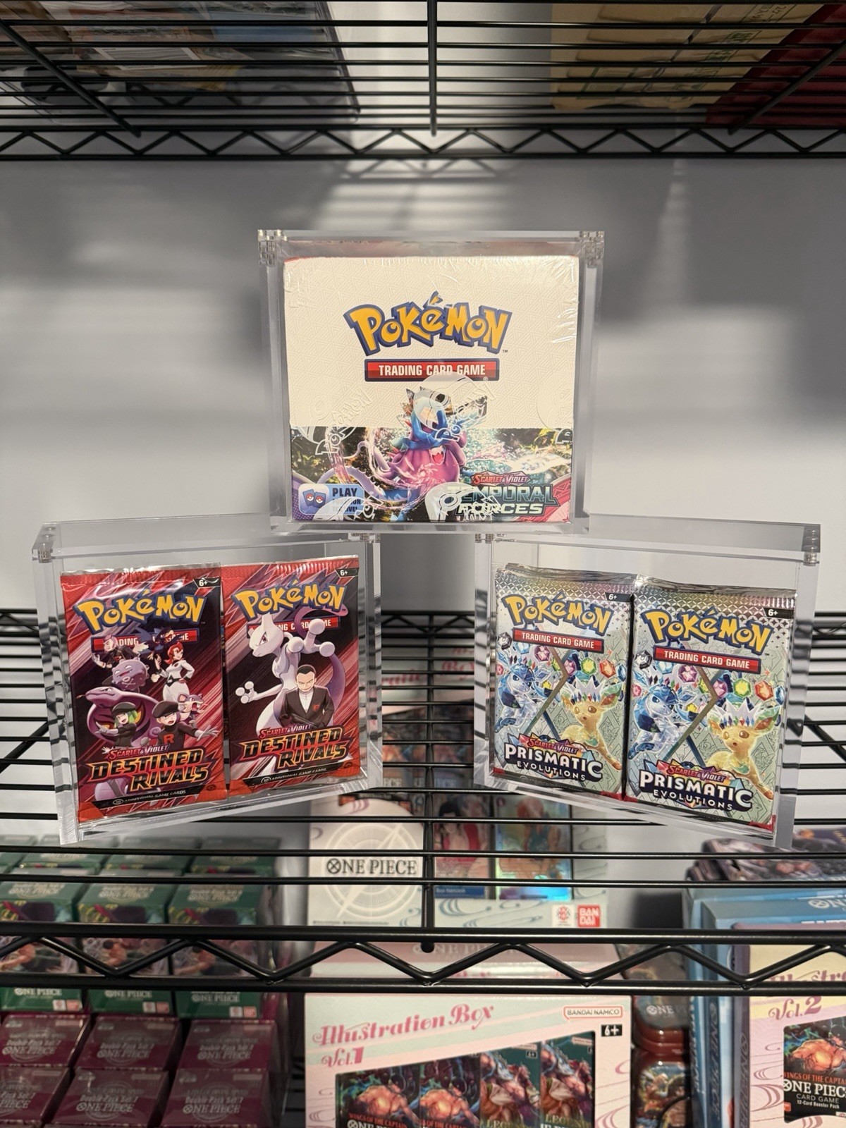 Pokémon Magnetic Booster Box Acrylic Case! Cleaning Cloth Included High Quality.