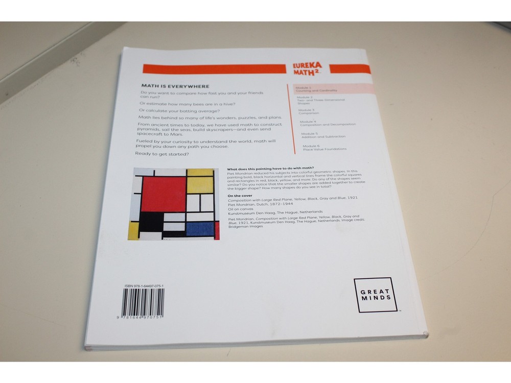 Eureka Math² Squared Kindergarten Module 1 Learn Student Book - Weight: 8.05 oz.