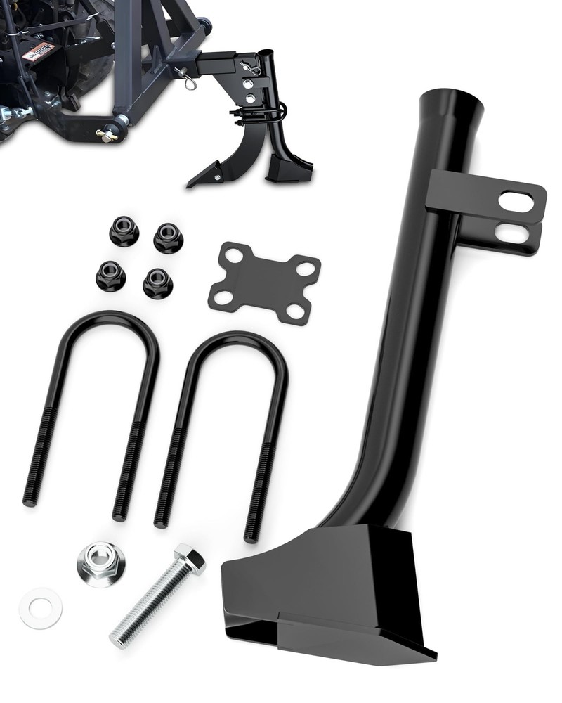 Pipe Layer Attachment Fits Hitch Mounted Ripper Trencher Accessories, Black