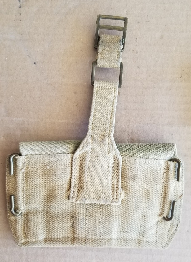 British Army Pattern 37 Web Brace Adapter & Ammo Pouch Original WW2