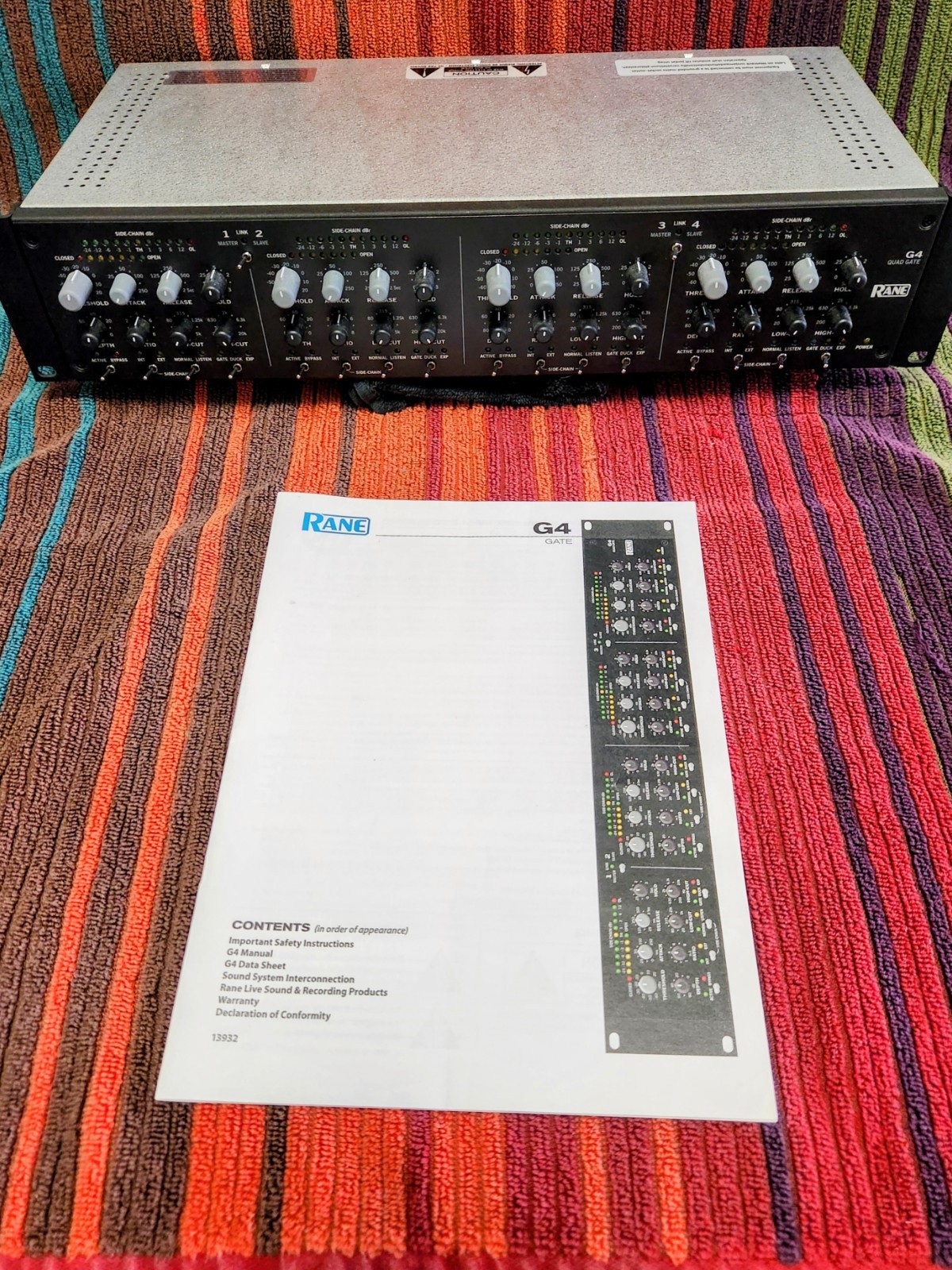 Rane G4 Quad Gate/Expander/Duck Modes (NEW)