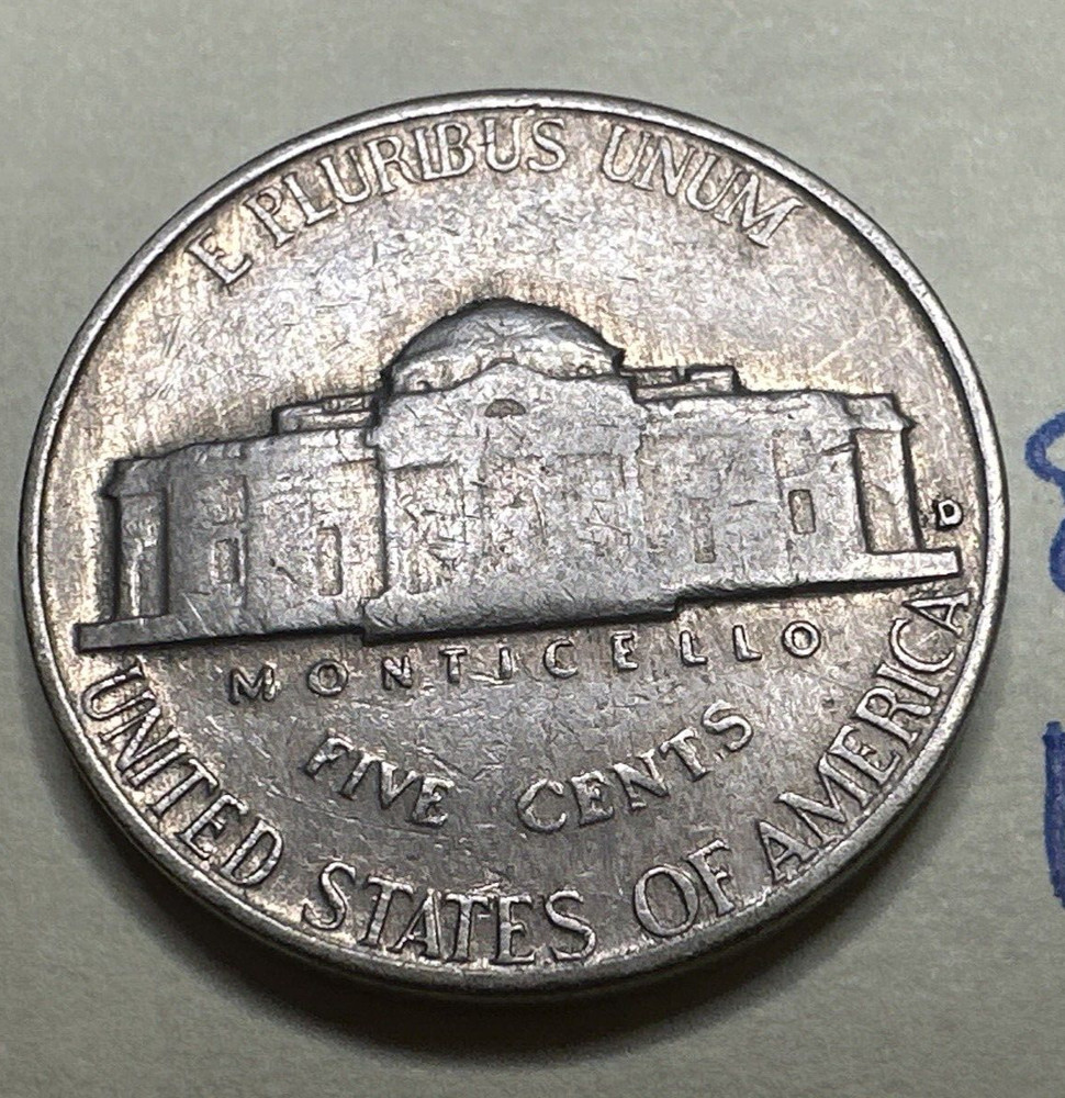 1954-D Jefferson Nickel 5C 8720N