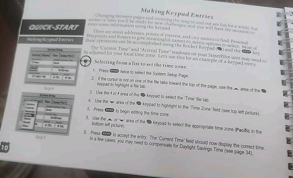 Vintage Garmin StreetPilot GPS Owner's Manual And Reference Guide