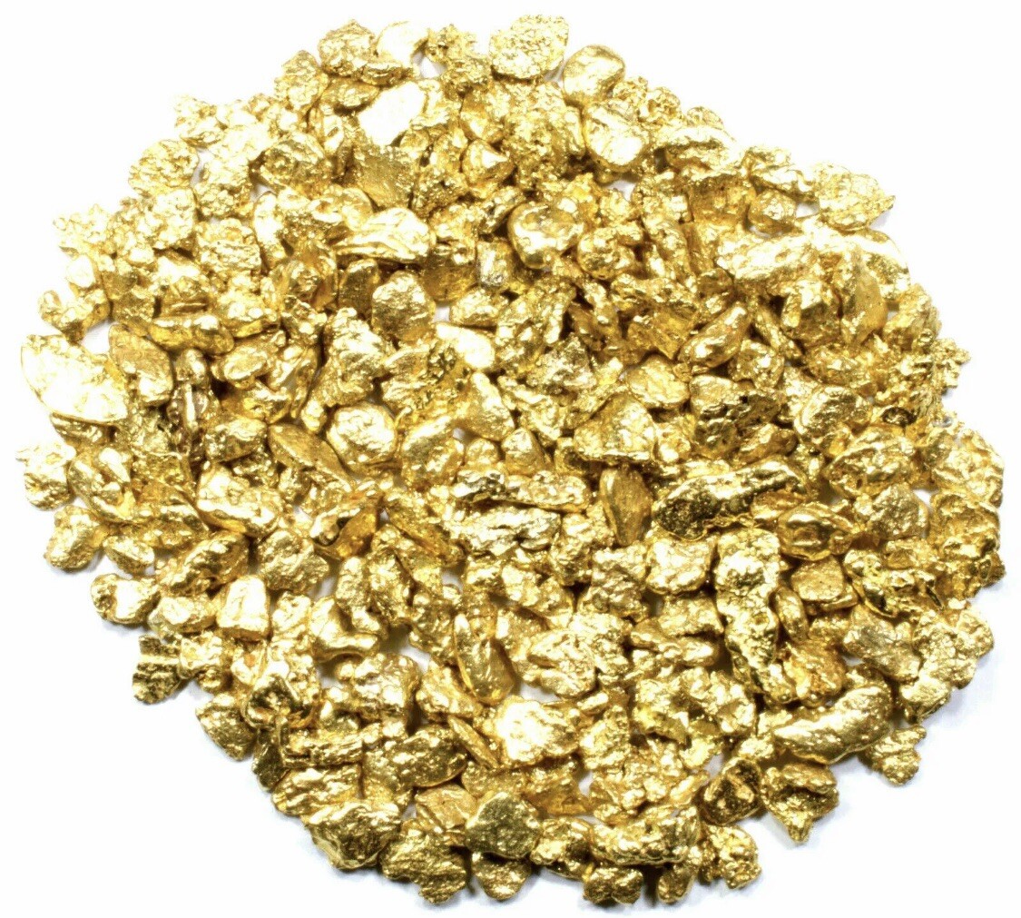 100 PIECE LOT ALASKAN YUKON BC NATURAL PURE GOLD NUGGETS (#L250)