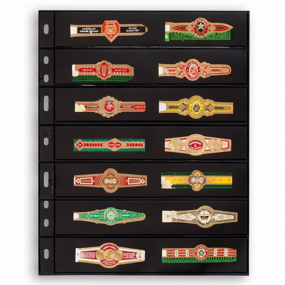 Lighthouse Optima Stamp Pages 7 Rows Black Background Pack Of 10 Free US Post