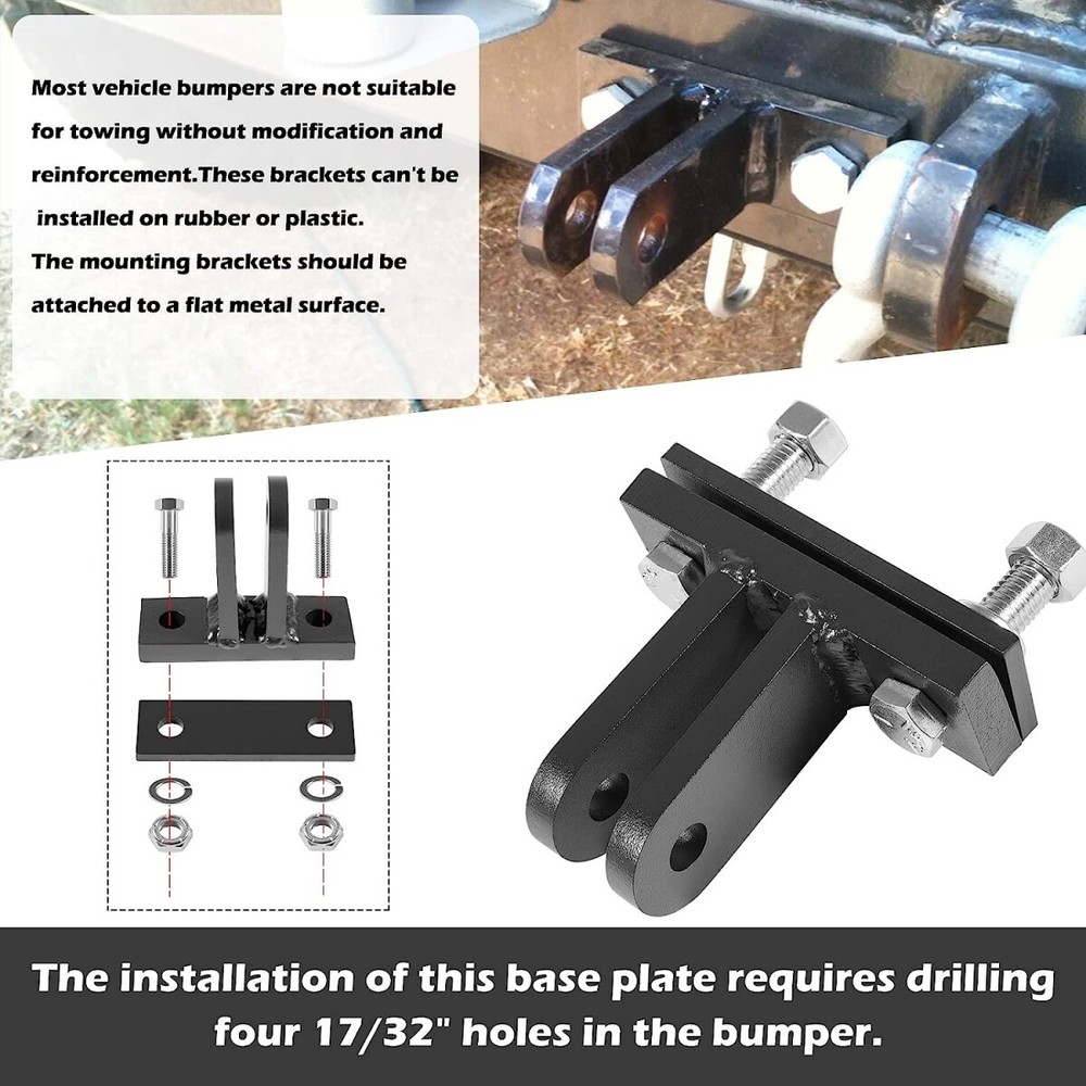 For Blue Ox Tow Bolt-On Base Plate Tow Bar Purpose Adapter Bracket Kit Universal
