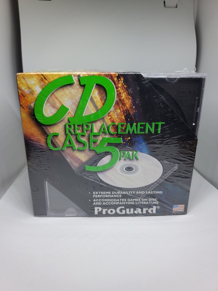Pro Guard CD Replacement Case 5 Pack - Made in USA - Unopened