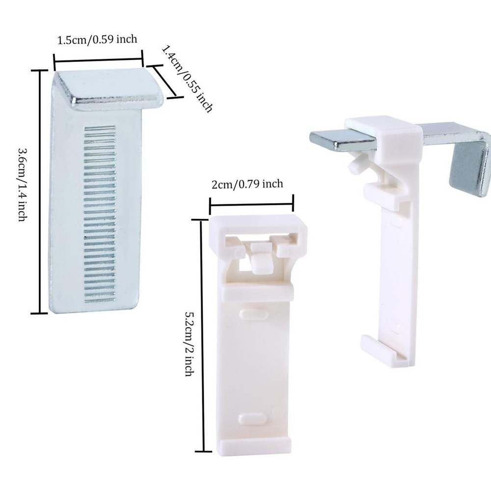 6Pcs Clamp Holders for Roller Blind Stable Roller Shade Holders Brackets for