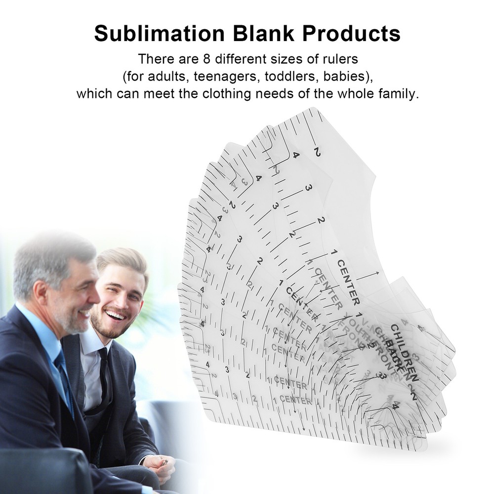 Tshirt Guide Ruler Alignment Tool Round Neck Calibration and Sewing Alignment