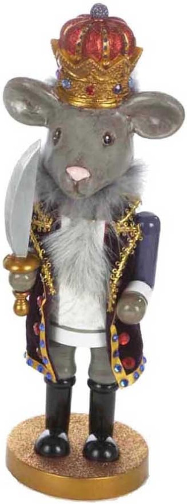 Kurt Adler Hollywood Mouse King Nutcracker, 12-Inch