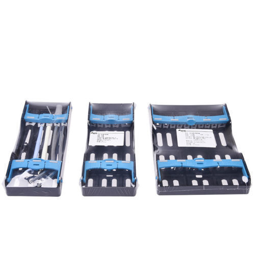 1*Dental Autoclaveable Plastic Sterilization Box Cassette 5/10 Instruments Black