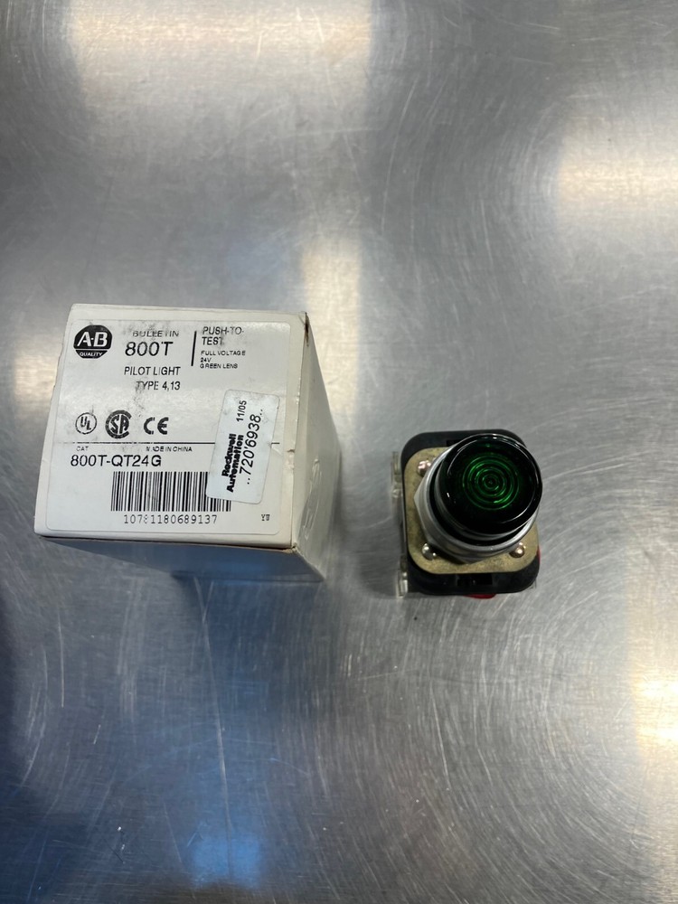 Allen Bradley 800T-QT24G Green Push Button Switch