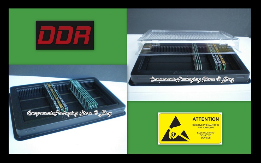 Memory Sticks Box Tray for PC Server DDR DIMM Modules Anti Static - 2 fits 100