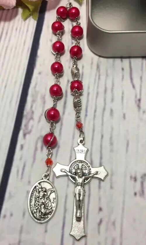 St. Michael Single Decade Rosary| Catholic Rosary | Handmade