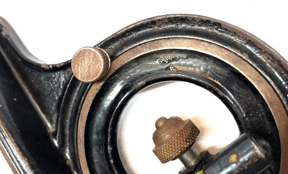 Vintage Machinist Protractor Head Angle Level Tool Cast Iron MFG-Unknown