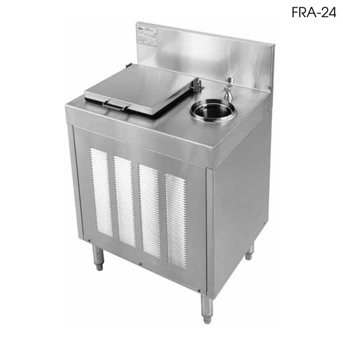 Glastender FRB24 24" x 24" Underbar Ice Cream Freezer