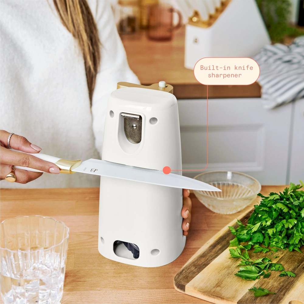 Electric Can Opener Easy Prep White