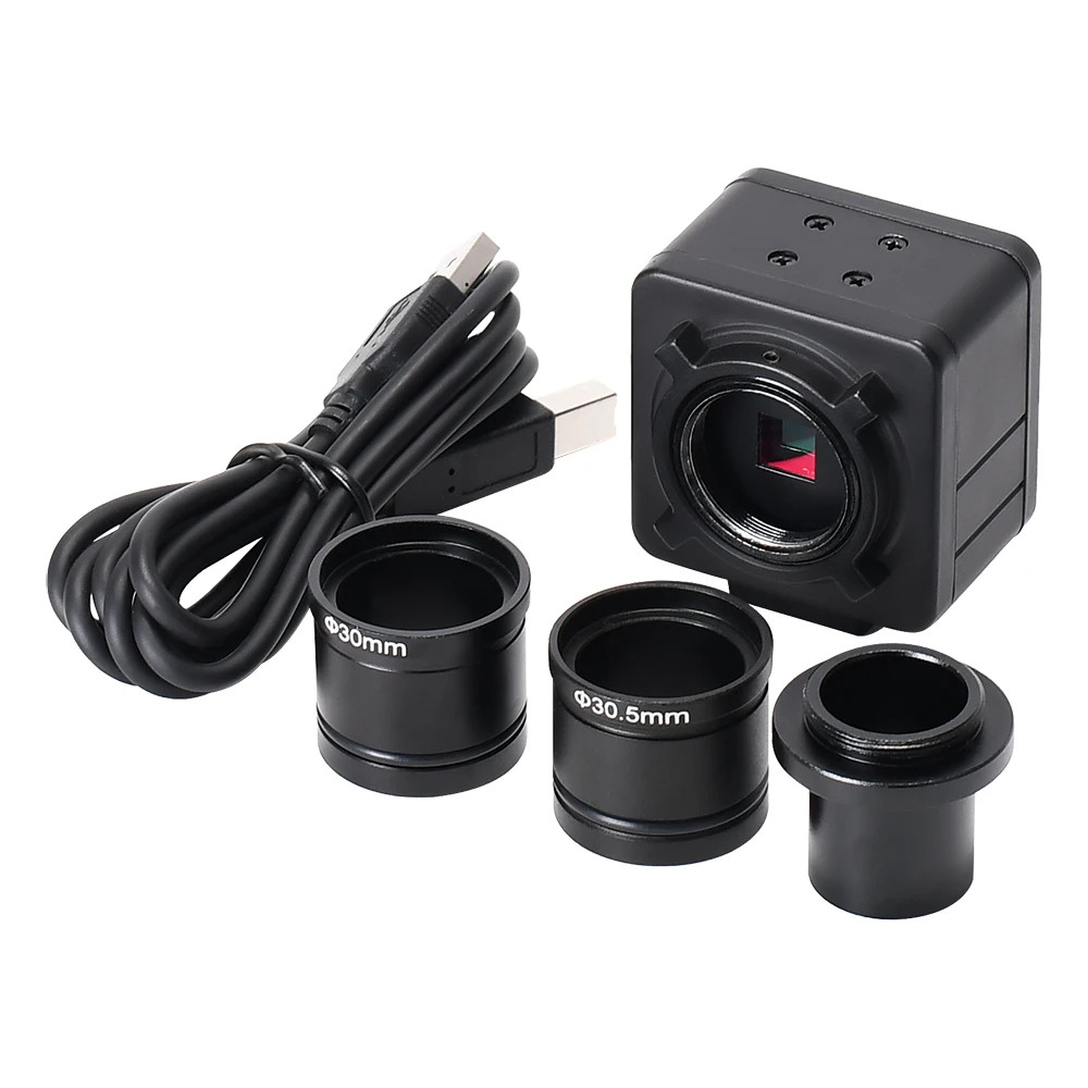 5MP USB Microscope Camera Kit Digital Industrial Camera with 23.2mm Adapter
