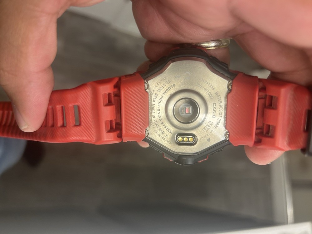 The G-SHOCK GBD-H1000 is a premium G-SQUAD model with advanced features
