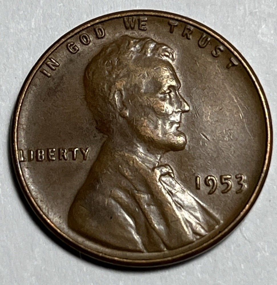 1953 Wheat Penny Error DDO Doubling In Date