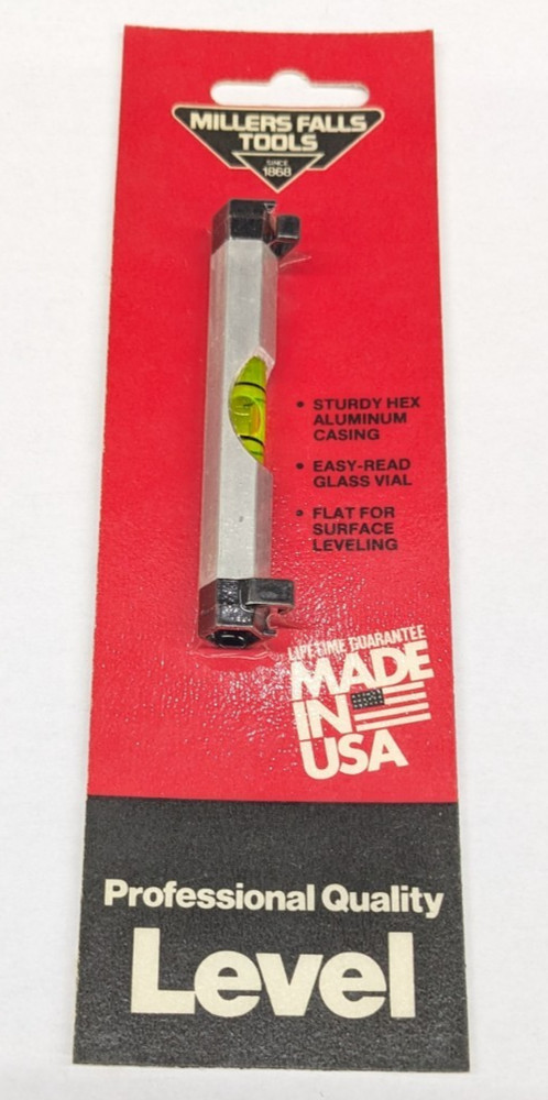 Millers Falls Line or Surface Level 629 USA - Lifetime Guarantee
