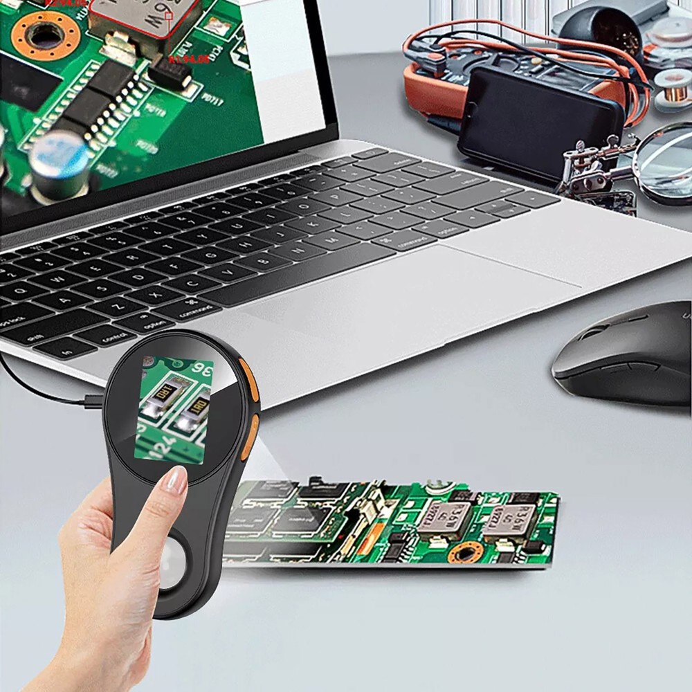 Black 500X Handheld Digital Microscope 2 MP Portable Microscope HD Photo Camera