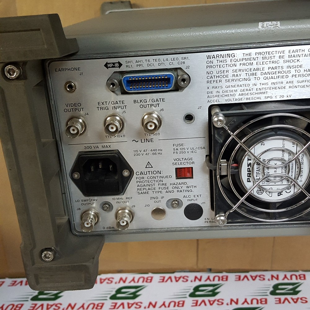 HP Hewlett Packard 8563E Spectrum Analyzer w/ Memory Module & Power Cord - USED