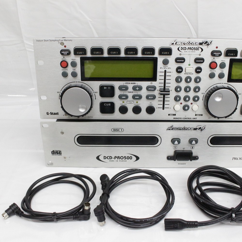 American DJ DCD-PRO500 CD Player And Controller Panel TESTED One Cd Doesn't Open