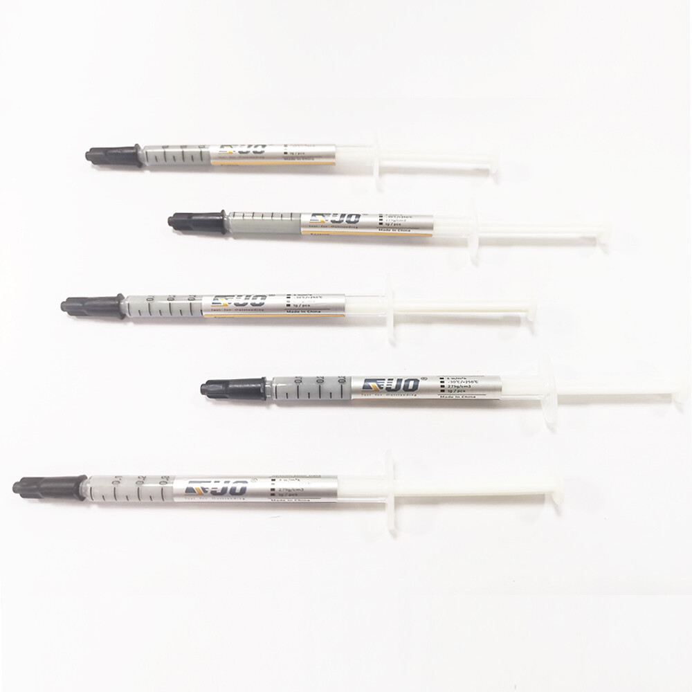 5PCS Heatsink Compound Paste Syringe High Performance Silver Thermal Grease CPU