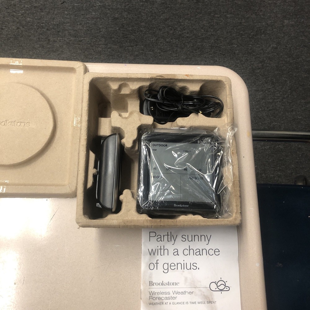 Brookstone Wireless Weather Forecaster New Open Box