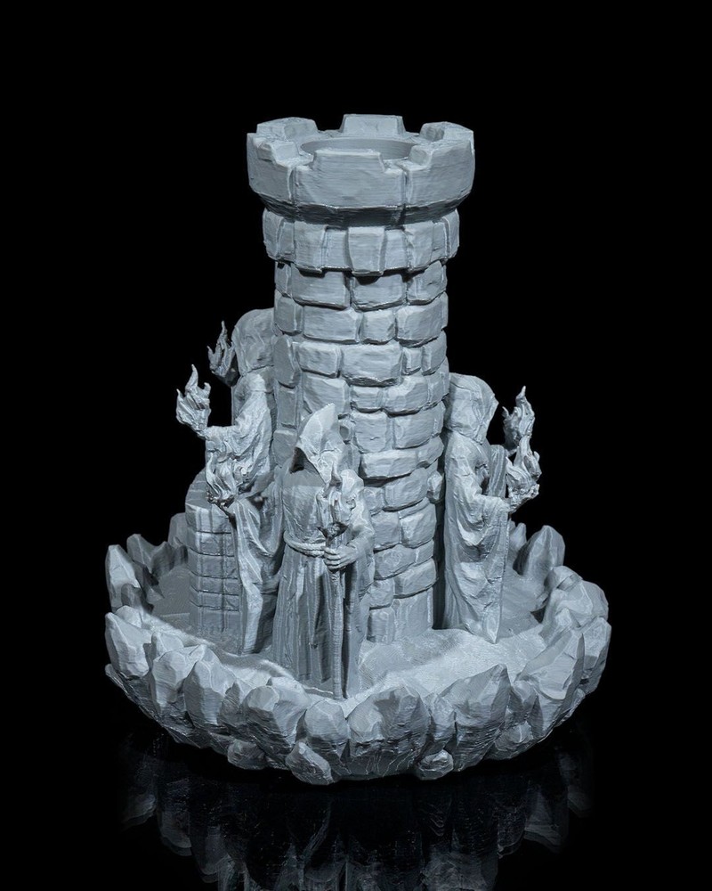 Wizard Tower Dice Tower Dice Roller Dice Tray DnD RPG Terrain Miniature