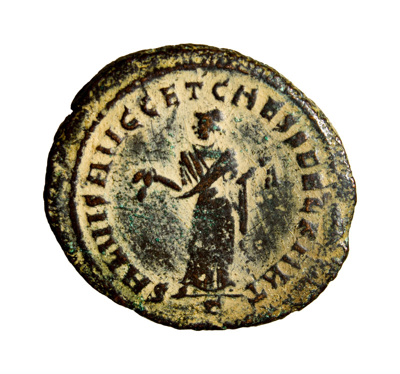 UNPUBLISHED Constantius I as Caesar Carthage Double Follis Roman Coin LARGE