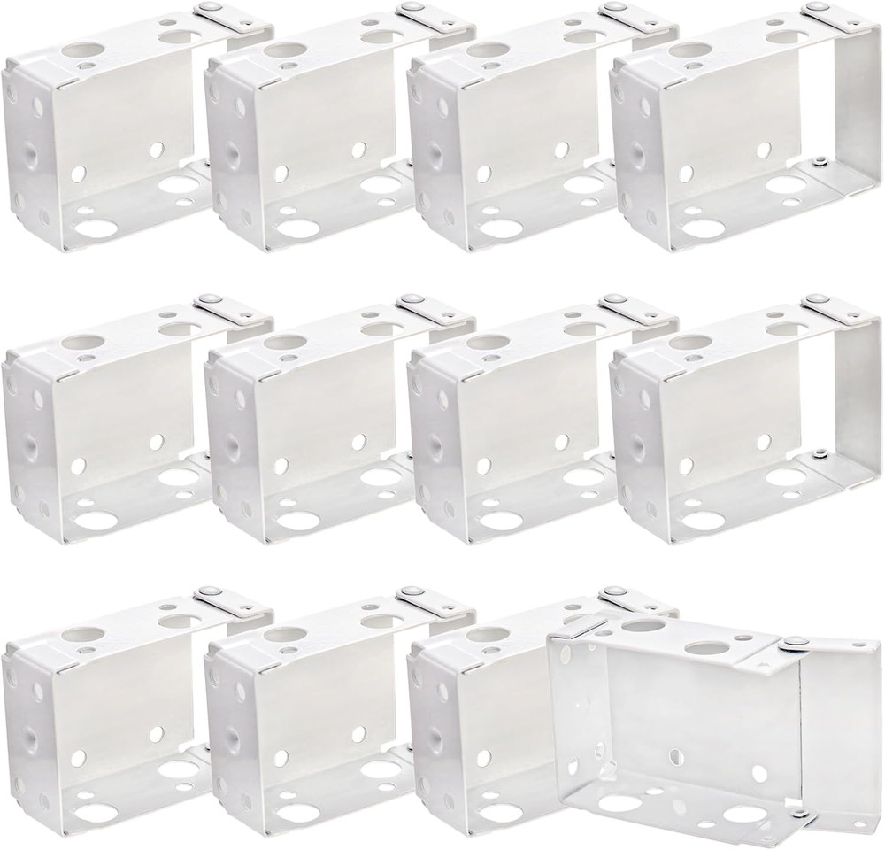 12 Pack 2.5 Inch Blind Brackets, Low Profile Box Mounting Bracket for Window ...