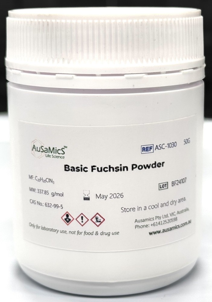 Basic fuchsine, Basic violet 14, CAS: 632-99-5, Fuchsin basic, Fuchsin