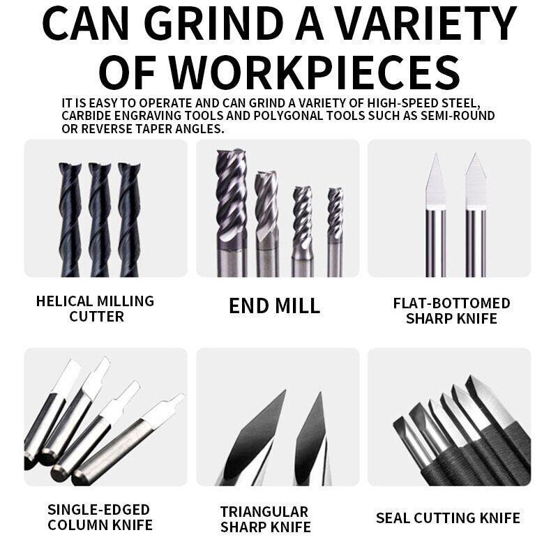 220V U3 Collets Universal Cutter Grinder Drill Sharpener Cutter Grinding Tool