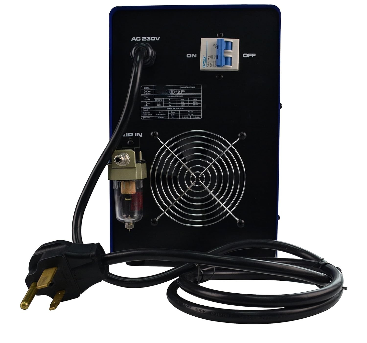 Lotos LTP8000 80 A Plasma Cutter with Pilot ARC Metal Cutter, 1 inch Clean Cut