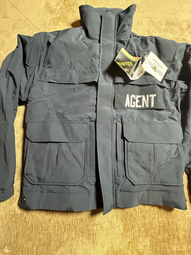 NWT MEDIUM SHORT FLYING CROSS FULL Double Zip SOFTSHELL JACKET ‘Agent’ LAPD Navy