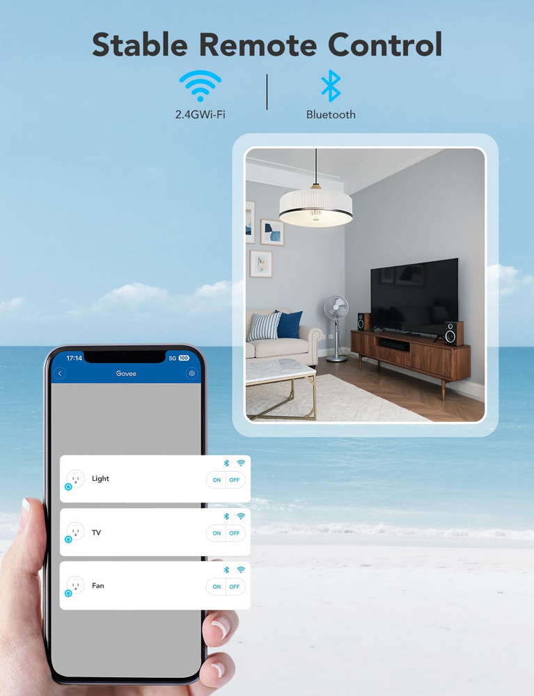 Smart Plug, WiFi Outlet Compatible with Alexa and Google Assistant, Mini Smart H