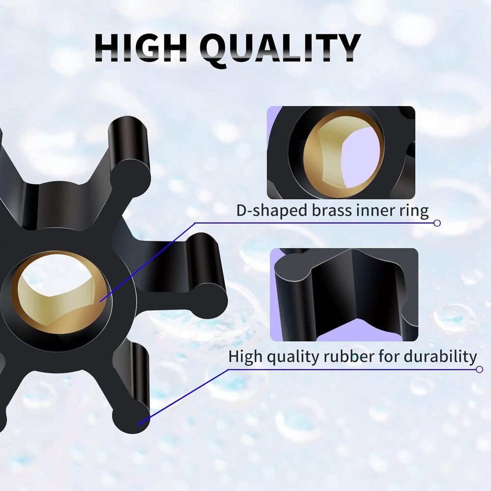 2 Pack Utility Pump Replacement Impeller for Utility Water Transfer Pumps, Water