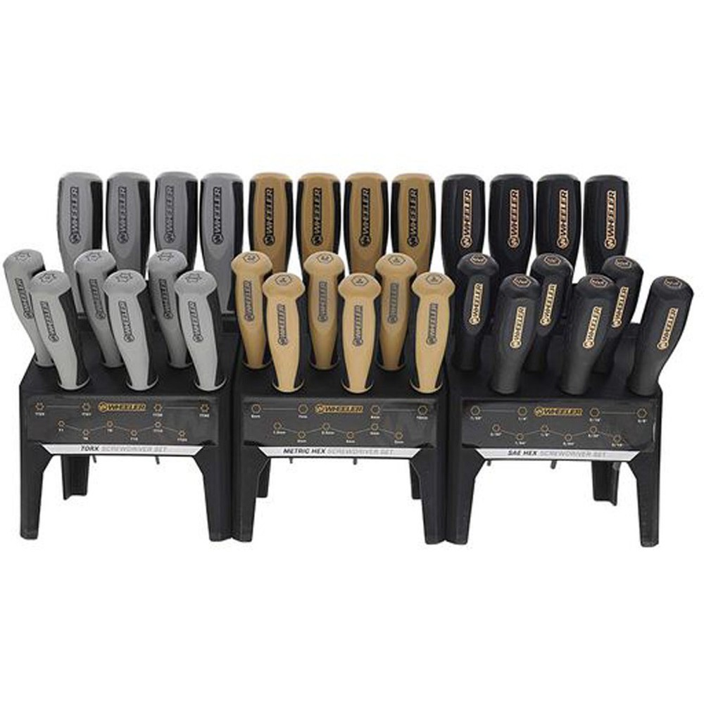 Wheeler Benchtop Screwdriver Set Hex and Torx 30 pc.