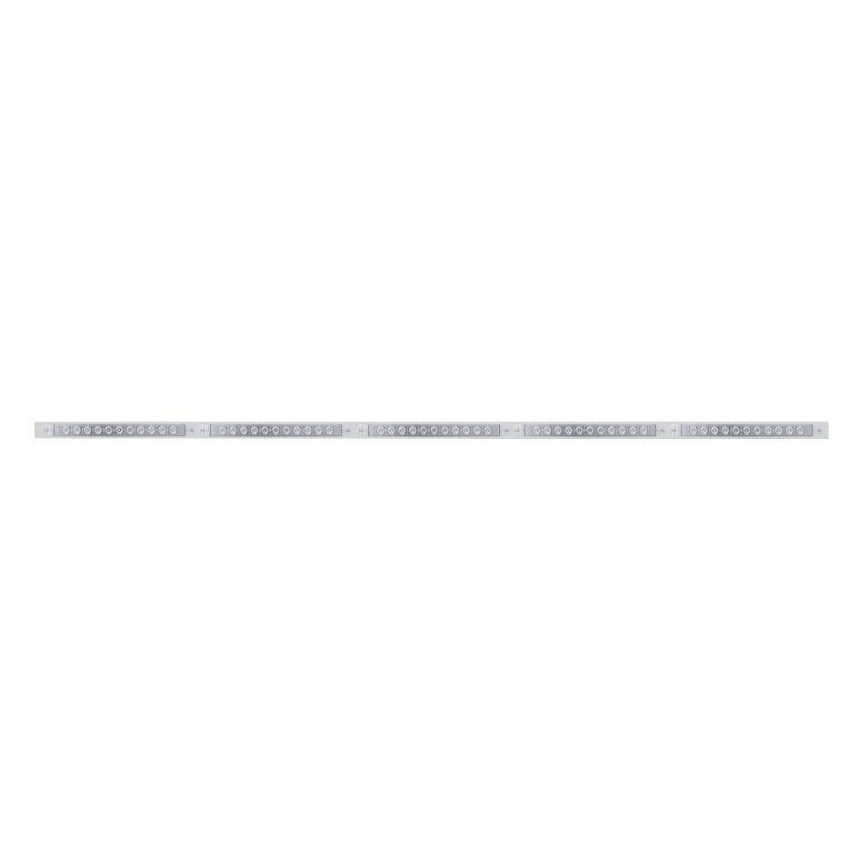 94" Light Bracket w/ Five 11 LED 17" Light Bars - Amber LED/Clear Lens