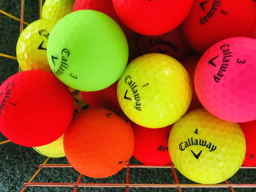 50 Callaway Assorted Color Used Golf Balls (3A Grade)