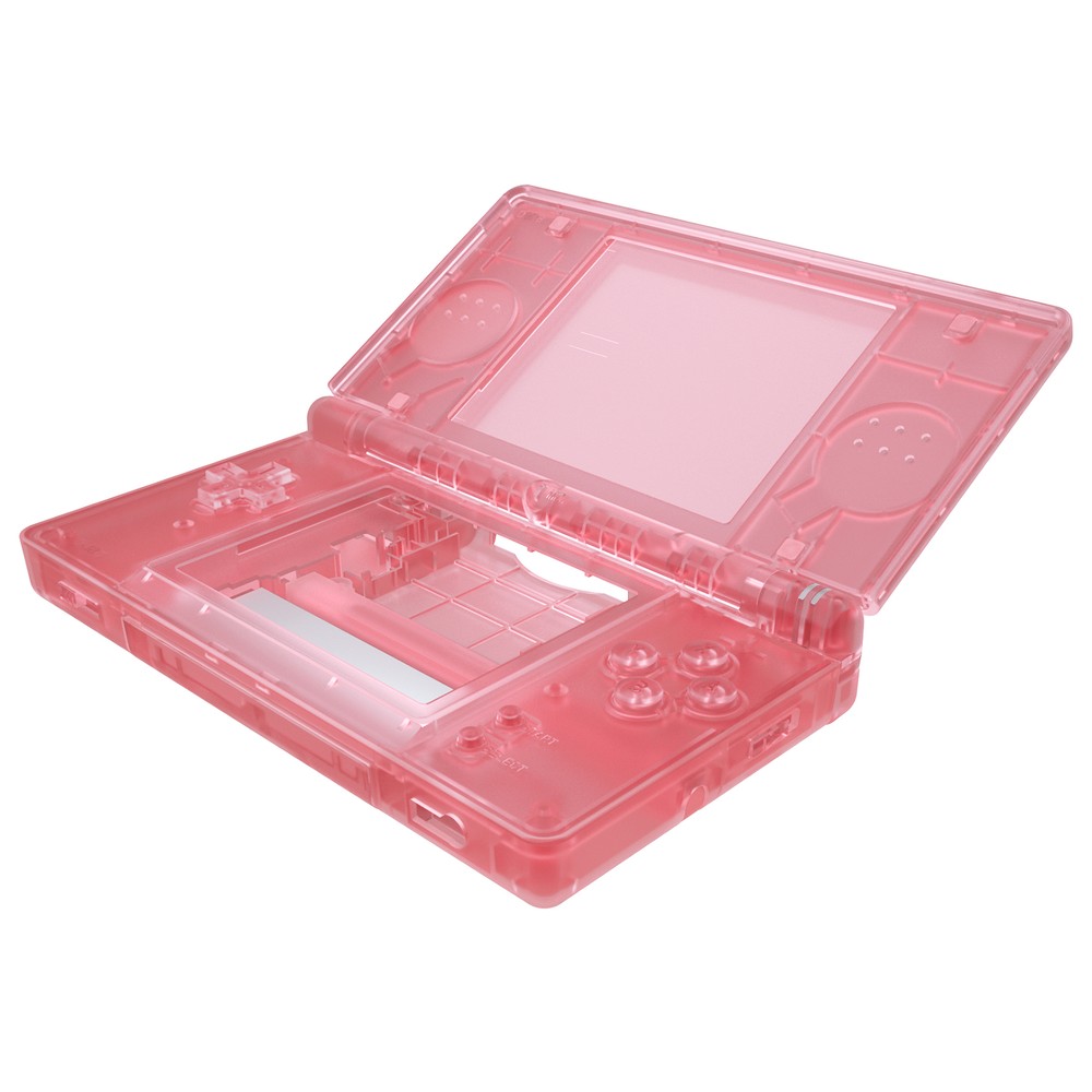 Replacement Full Housing Shell Screen Lens Cherry Pink for Nintendo DS Lite NDSL