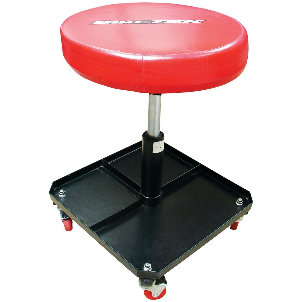 BikeTek Pneumatic Creeper Seat With Tool Tray