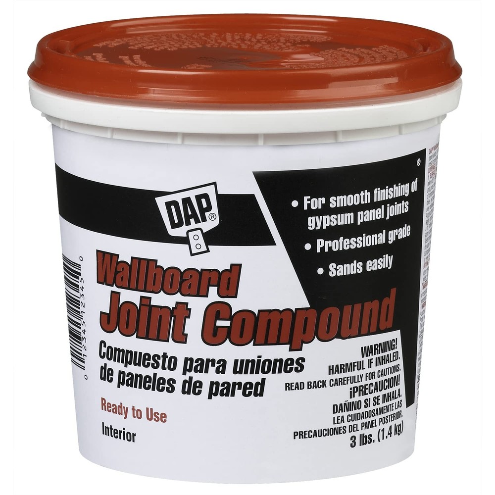 Wallboard Joint Compound White 3 Lb Drywall Patch Repair