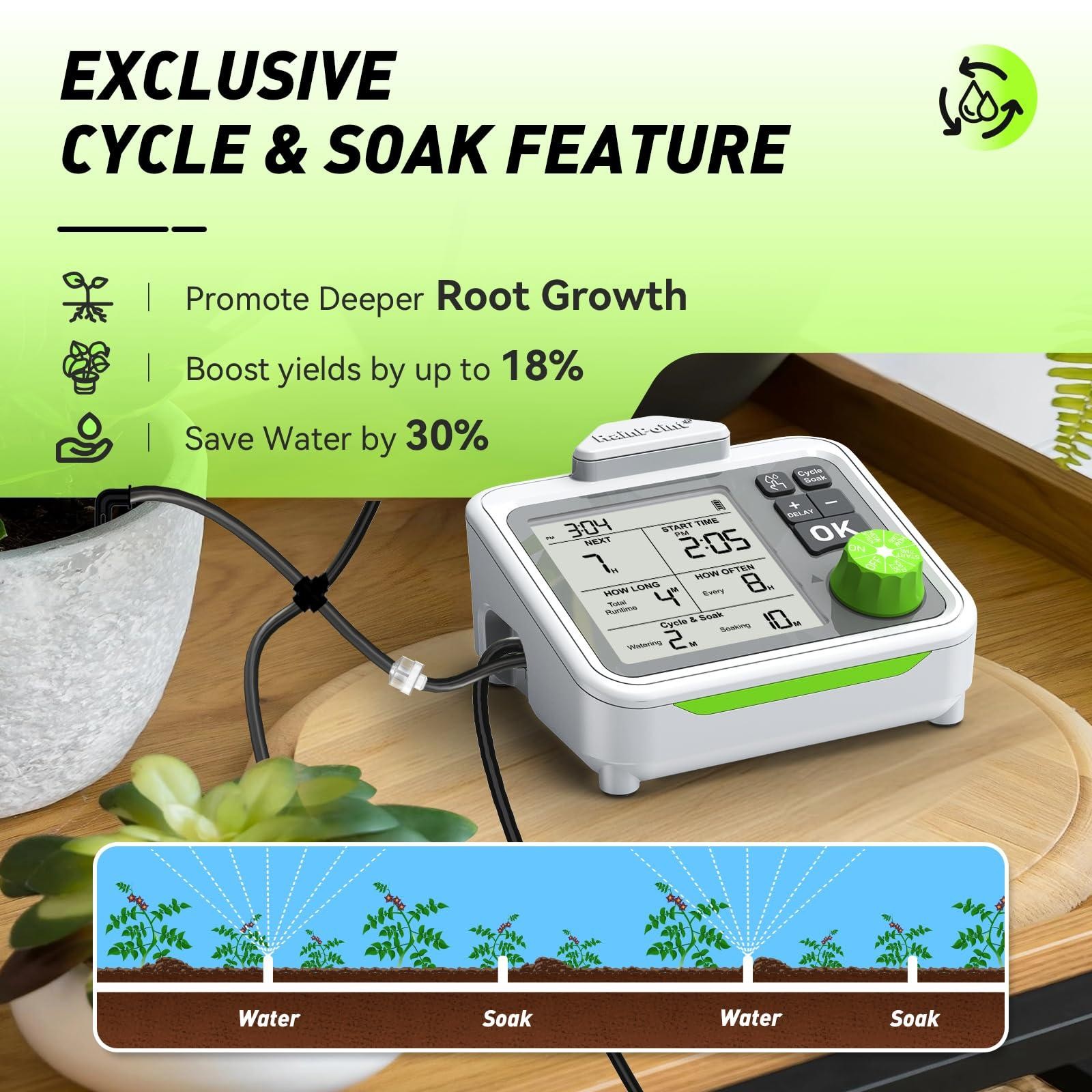 RAINPOINT Large Display Automatic Plant Watering for Up to 20 Indoor Pot Plants