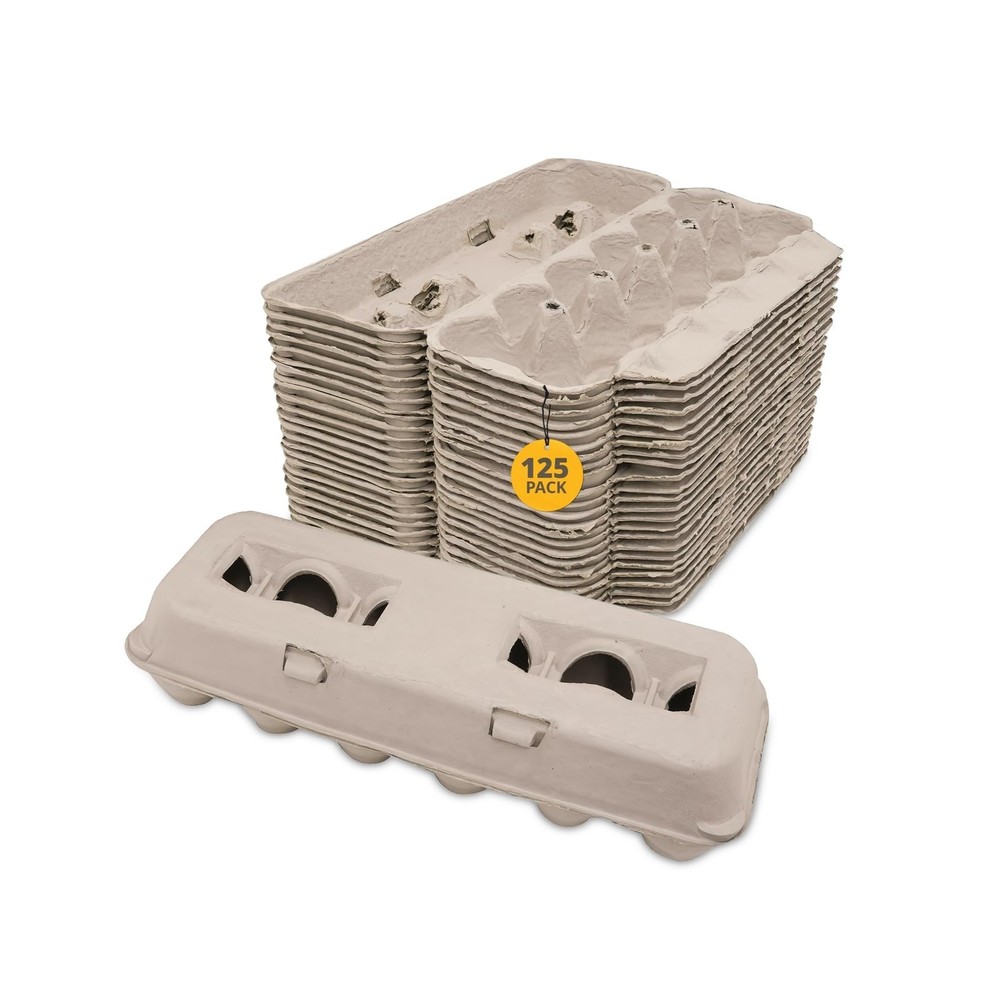 Stromberg's Large Blank Egg Cartons, Bulk Pack for Large Eggs, Perfect for Cu...