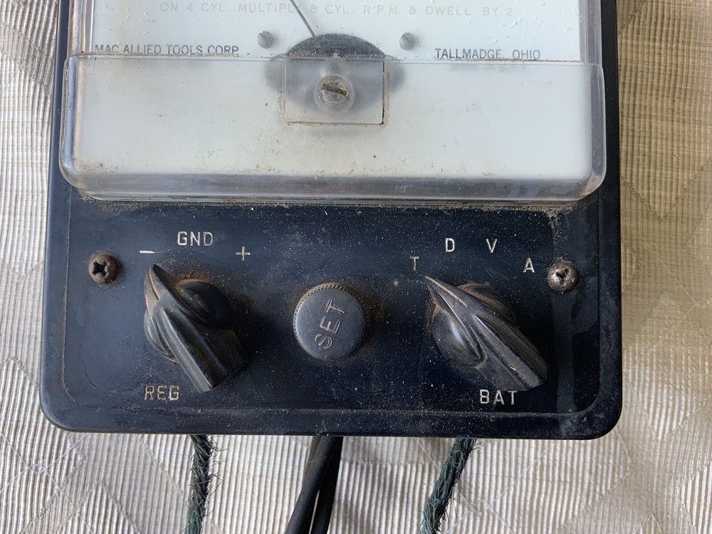 Vintage Mac Tools ET-850 Tach Dwell Volt Ohmmeter - Well Used - Needs Work